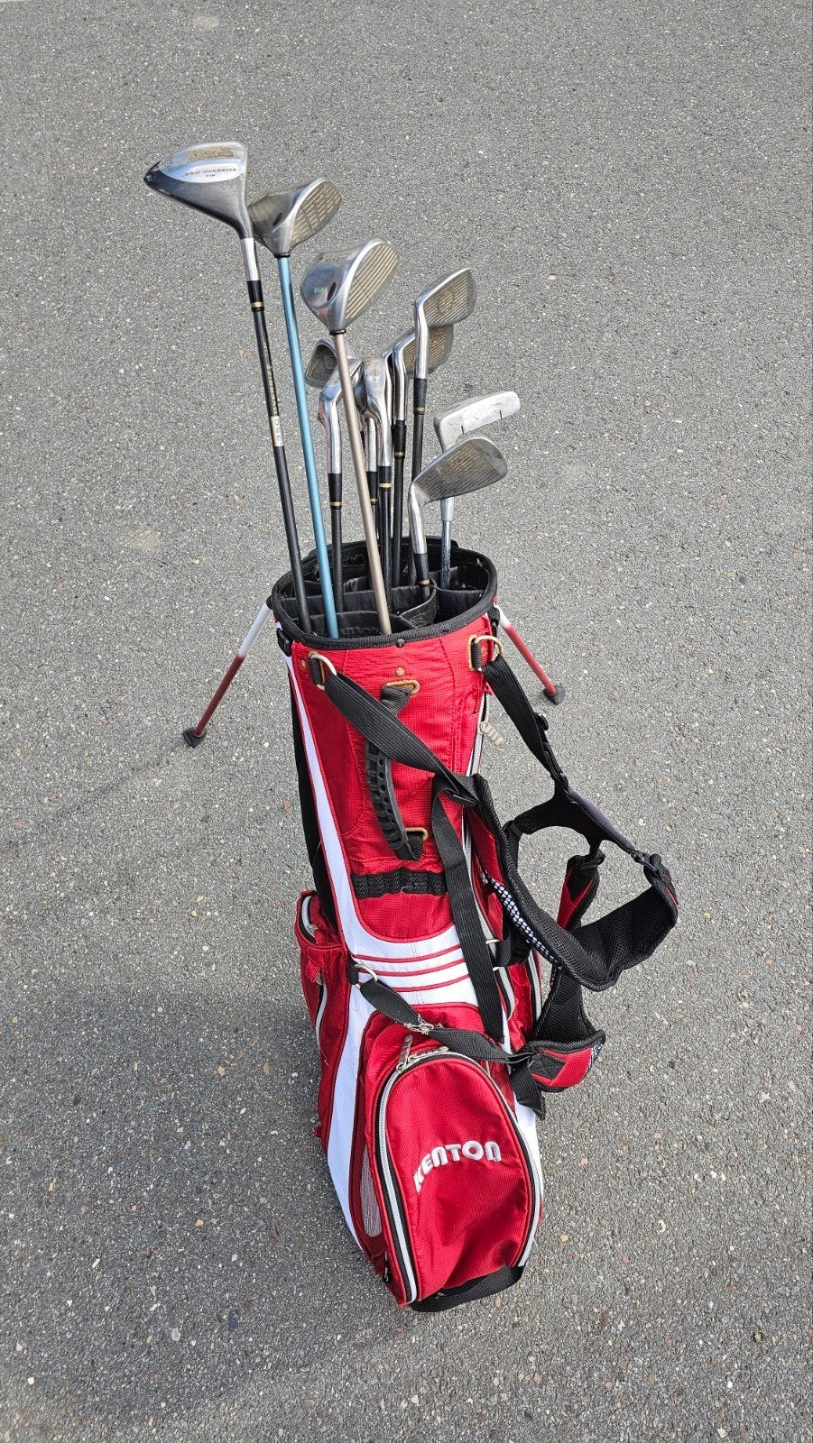 Golfset: King Cobra IJzers (3-PW)+Callaway Woods+Tas, Sport en Fitness, Golf, Ophalen, Gebruikt, Set, Callaway