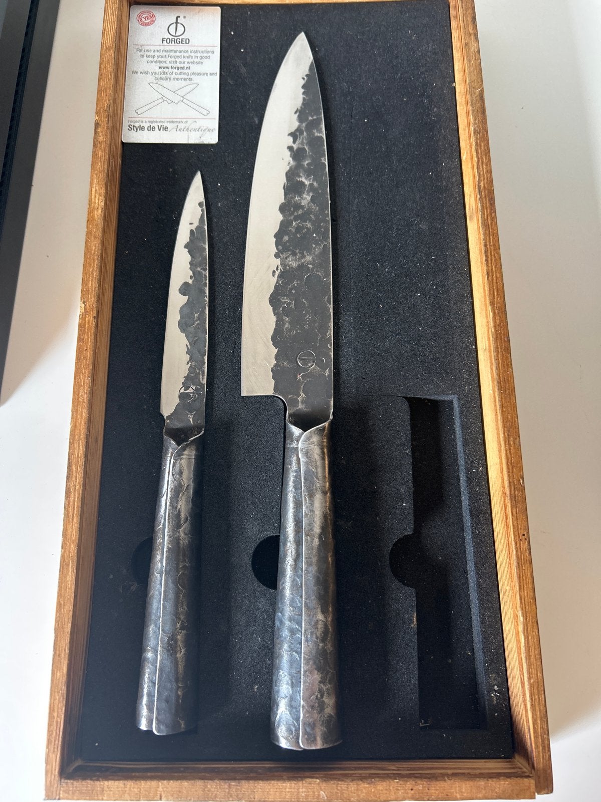 Forged Brute Universeel Mes en Koksmes - Goede Staat, Gebruikt, Zilver, Ophalen of Verzenden, Metaal