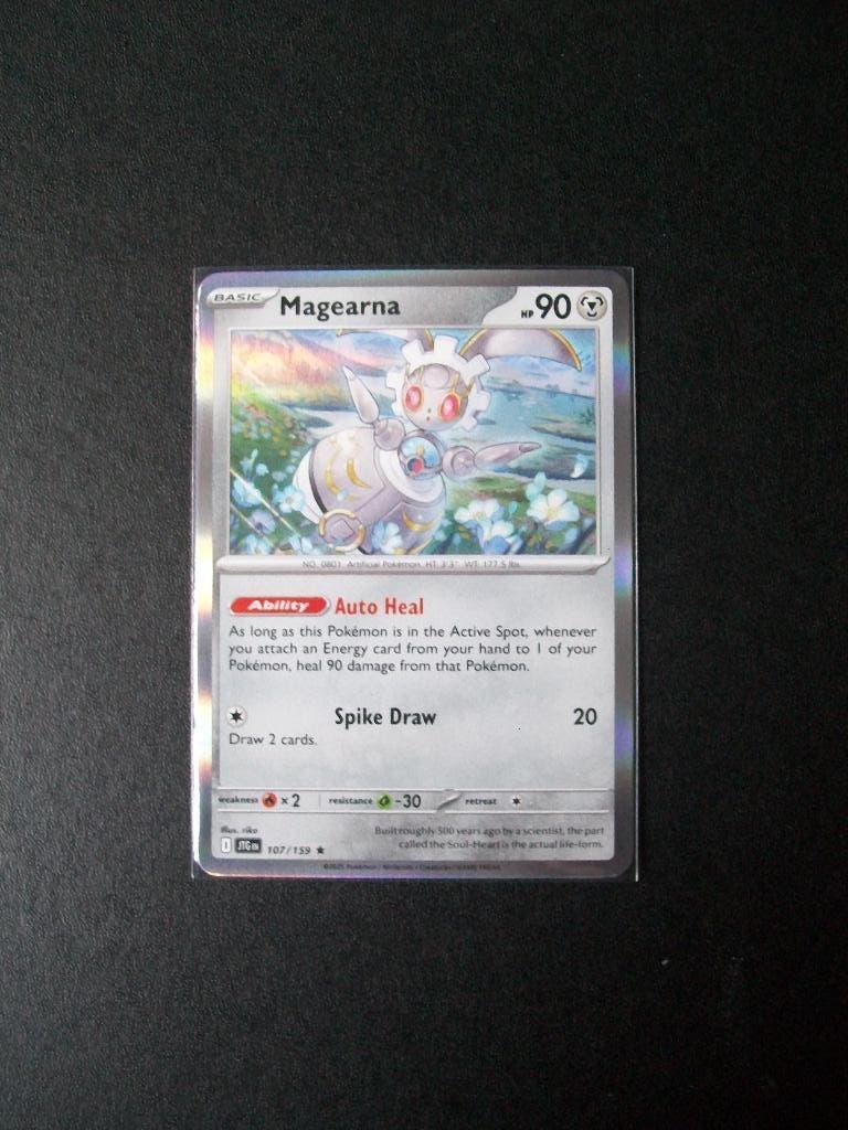 2079. Nieuwe Pokemon Kaart Holo Rare MAGEARNA HP90 (107/159), Verzenden, Nieuw, Losse kaart, Foil