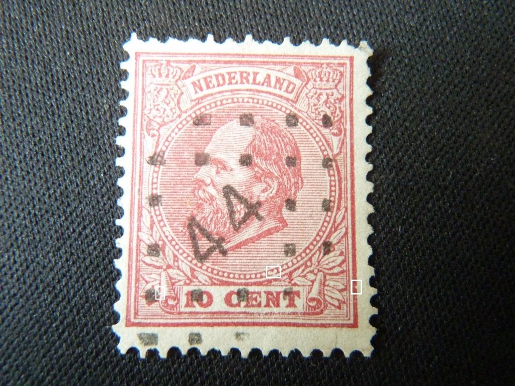 plaatfout  21 , getempeld, Postzegels en Munten, Ophalen of Verzenden, T/m 1940, Gestempeld