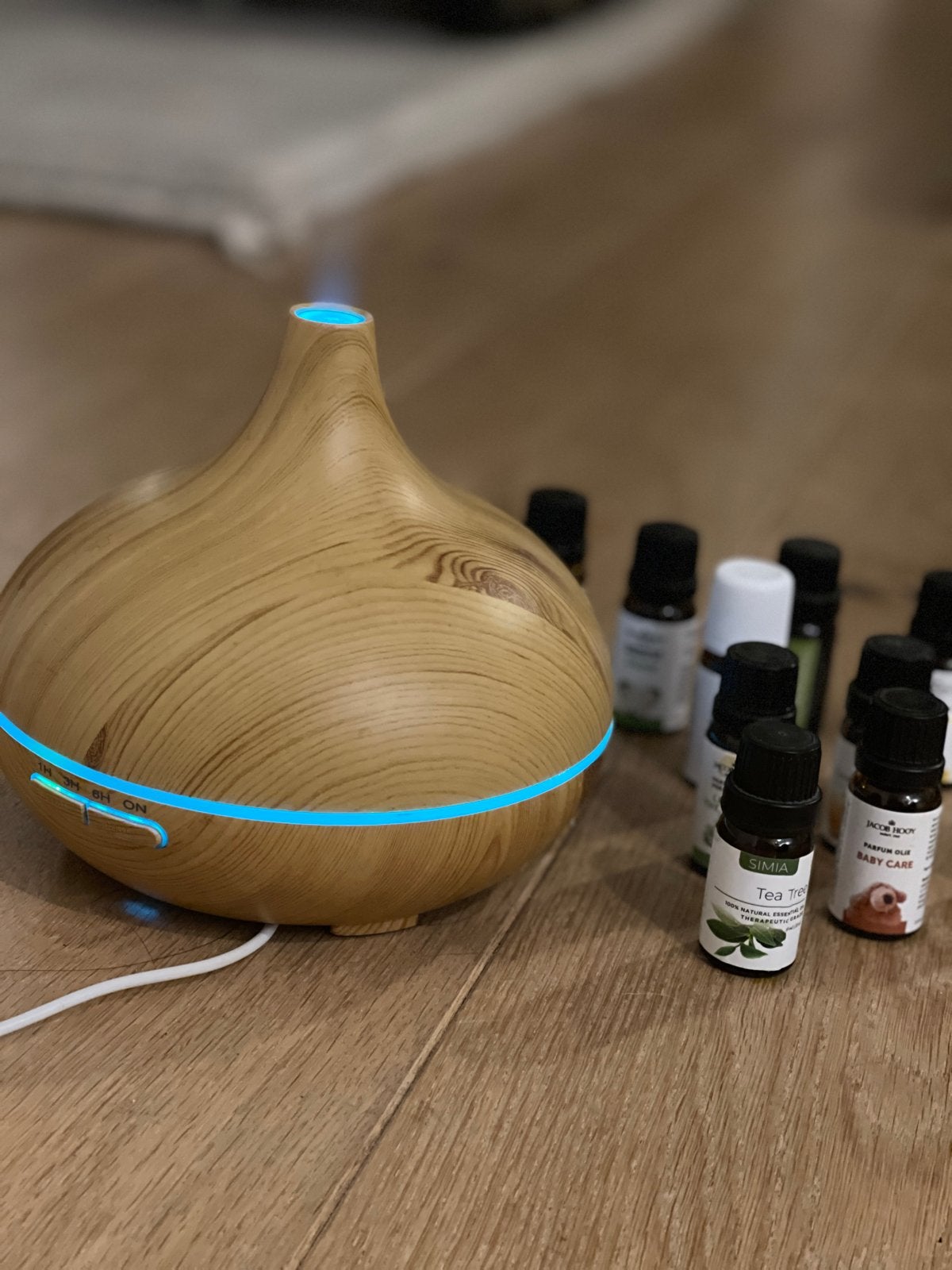 Aroma Diffuser - Luchtbevochtiger met Aromatherapie Olie, Huis en Inrichting, Kunststof, Ophalen of Verzenden, Zo goed als nieuw