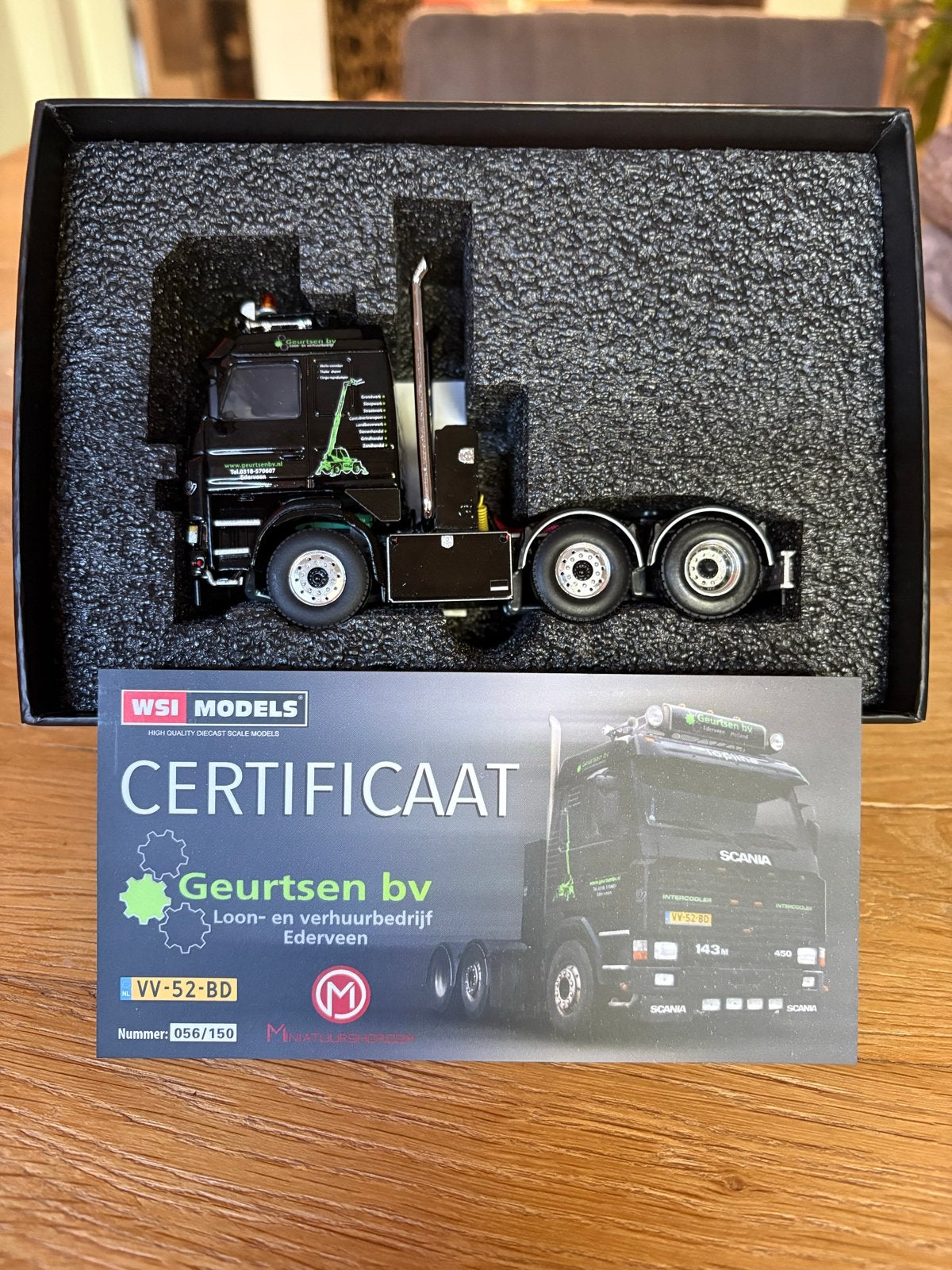 WSI Models Scania 143M 450 Geurtsen BV Ederveen, Ophalen of Verzenden, Nieuw, Bus of Vrachtwagen, Wsi