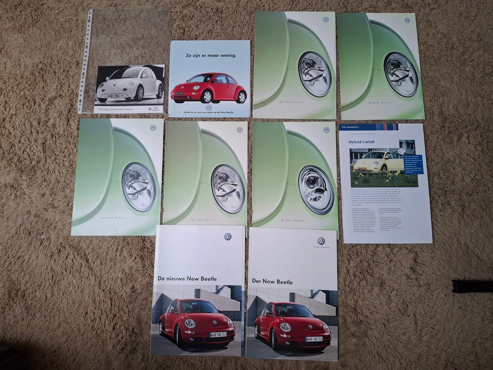 lot autofolders VW New Beetle, Verzenden, Volkswagen