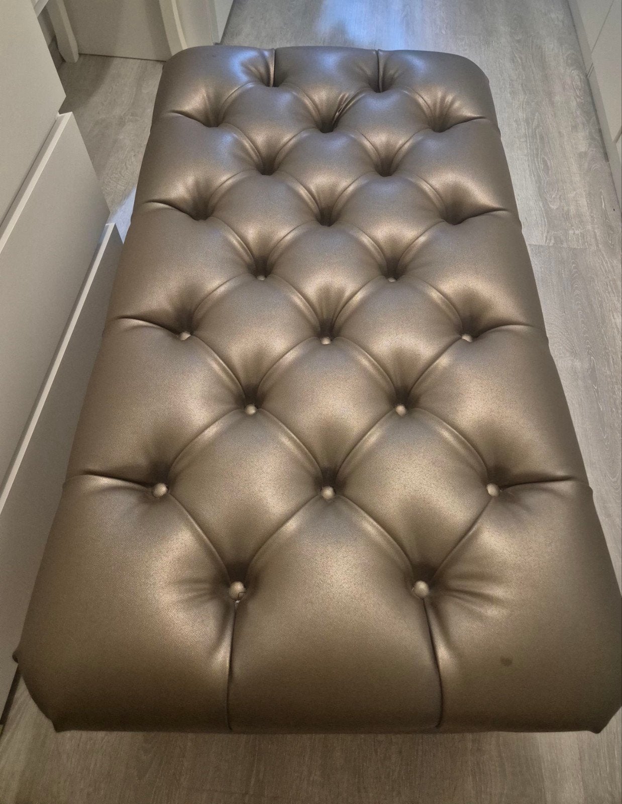 Eric Kuster Metropolitan Luxury Poef/Voetenbank, Ophalen, Stof, Zo goed als nieuw, Rechthoekig