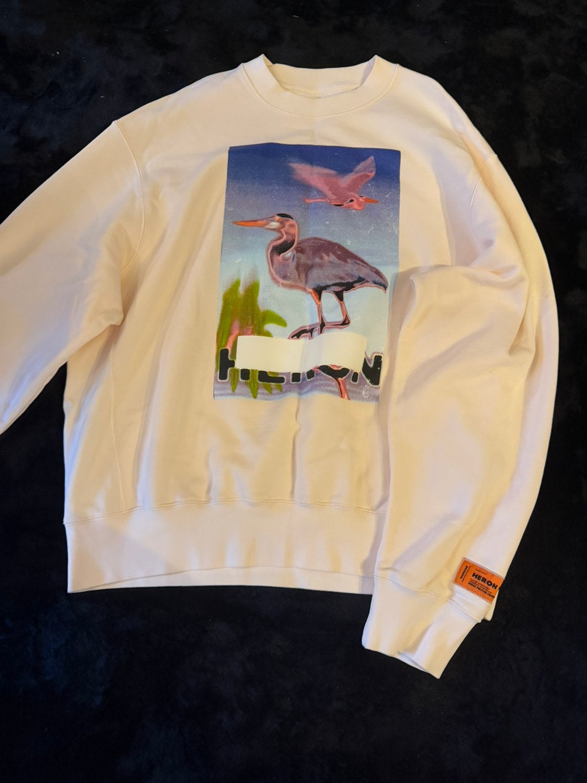Heron preston trui origineel xl creme wit, Ophalen of Verzenden, Zo goed als nieuw, Maat 56/58 (XL), Wit