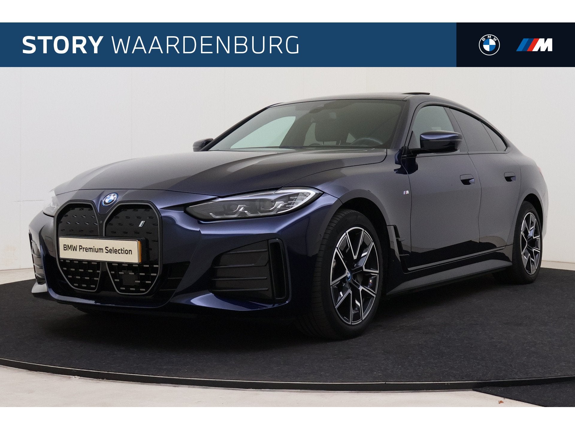 BMW i4 eDrive40 High Executive M Sport / Schuif-kanteldak /, Auto's, Dealer onderhouden, Achterwielaandrijving, Gebruikt, Met garantie (alle)