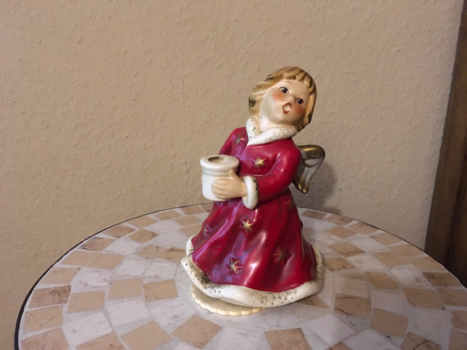 Vintage Goebel kerstengel met muziek, Ophalen of Verzenden