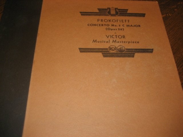 His masters voice prokofieff concerto no.3 Jaren 20 box, Gebruikt, Overige typen, Ophalen of Verzenden, 12 inch