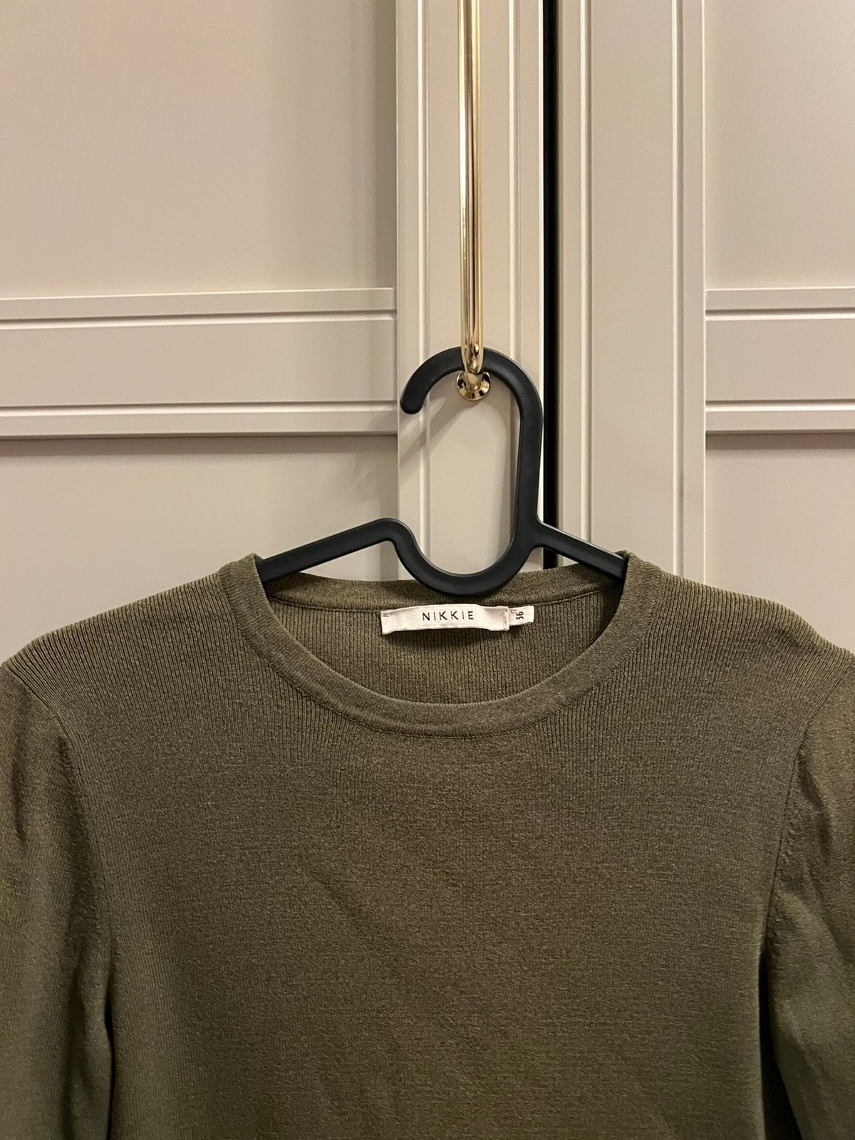 Nikkie top tops longsleeve lange mouwen S groen knit gebreid, Kleding | Dames, Tops, Nieuw, Ophalen of Verzenden, Lange mouw, Maat 36 (S)