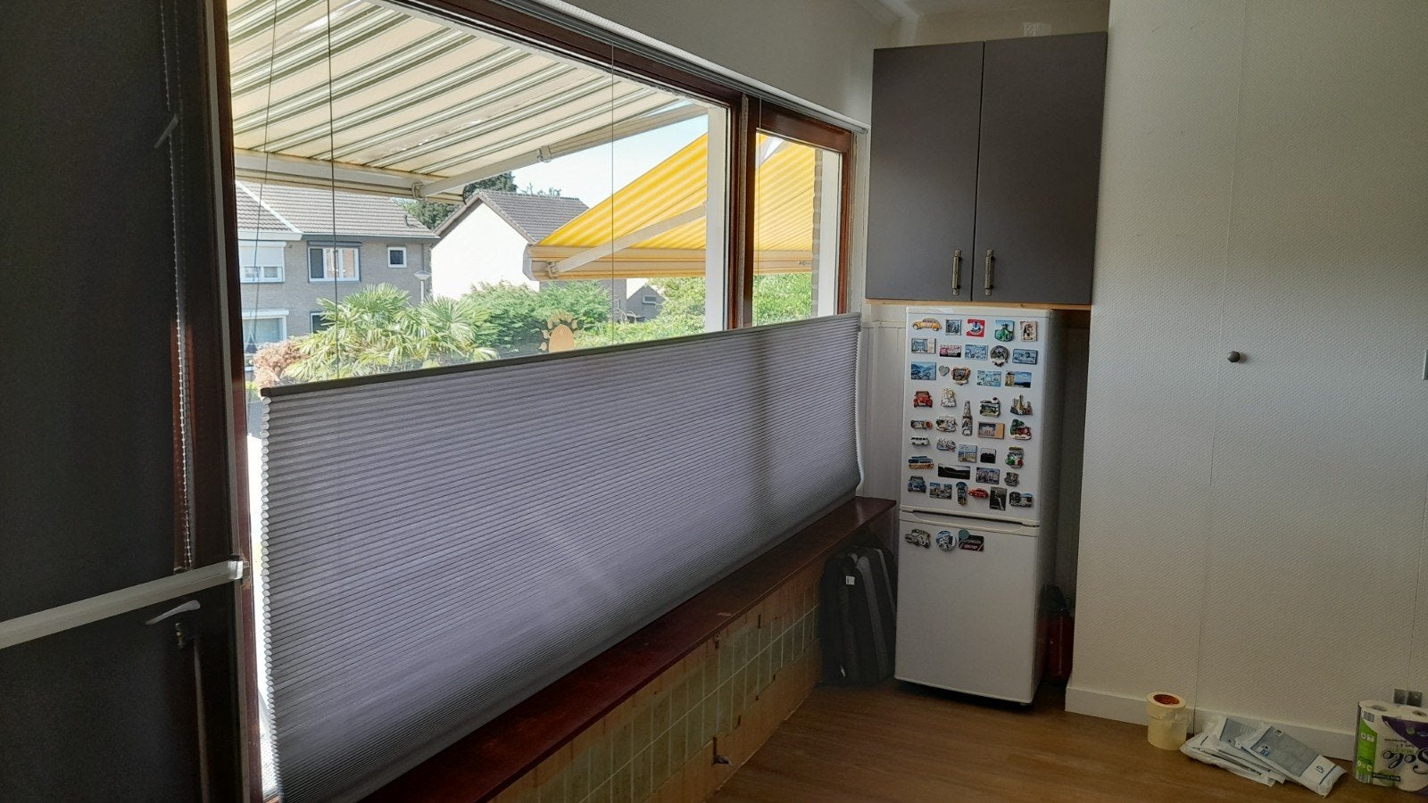Veneta Top Down Bottom Up Zonwering Grijs 300x160cm, Ophalen, Jaloezie, Isolerend, Zo goed als nieuw