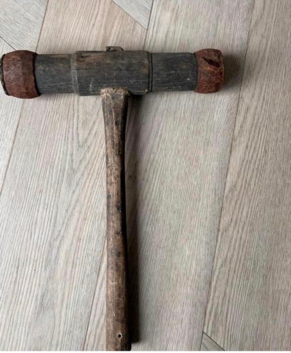 Antieke breeuwhamer, Antiek en Kunst, Antiek | Gereedschap en Instrumenten, Ophalen of Verzenden