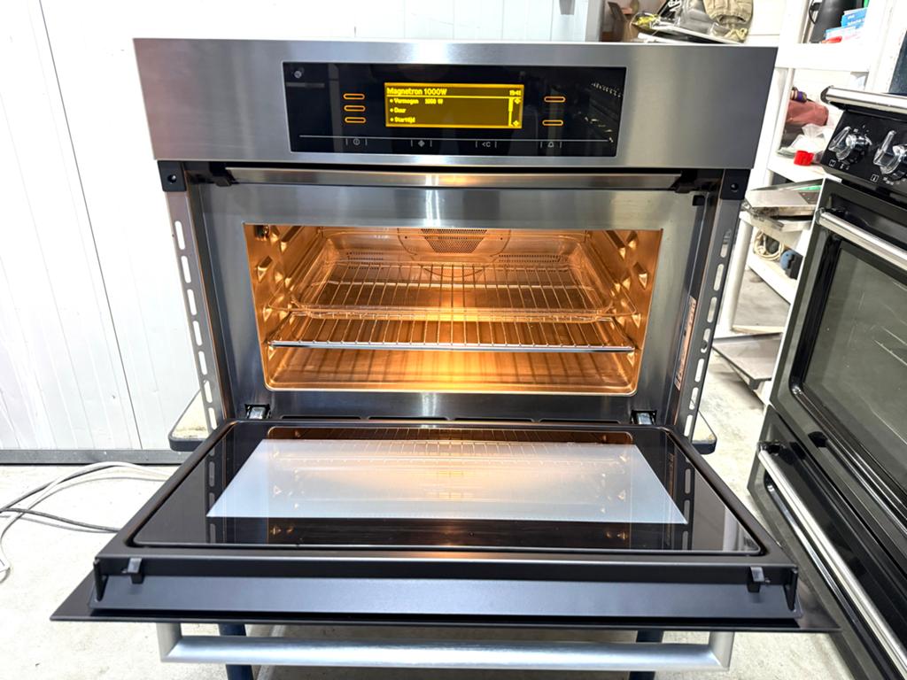 Miele H5080 BM Inbouw Combi-oven Magnetron RVS, 45 tot 50 cm, Bella, Hete lucht, Ophalen of Verzenden