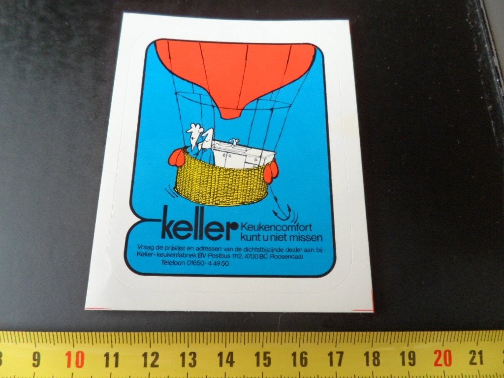 sticker strip luchtballon keuken KELLER keukencomfort, Ophalen, Zo goed als nieuw
