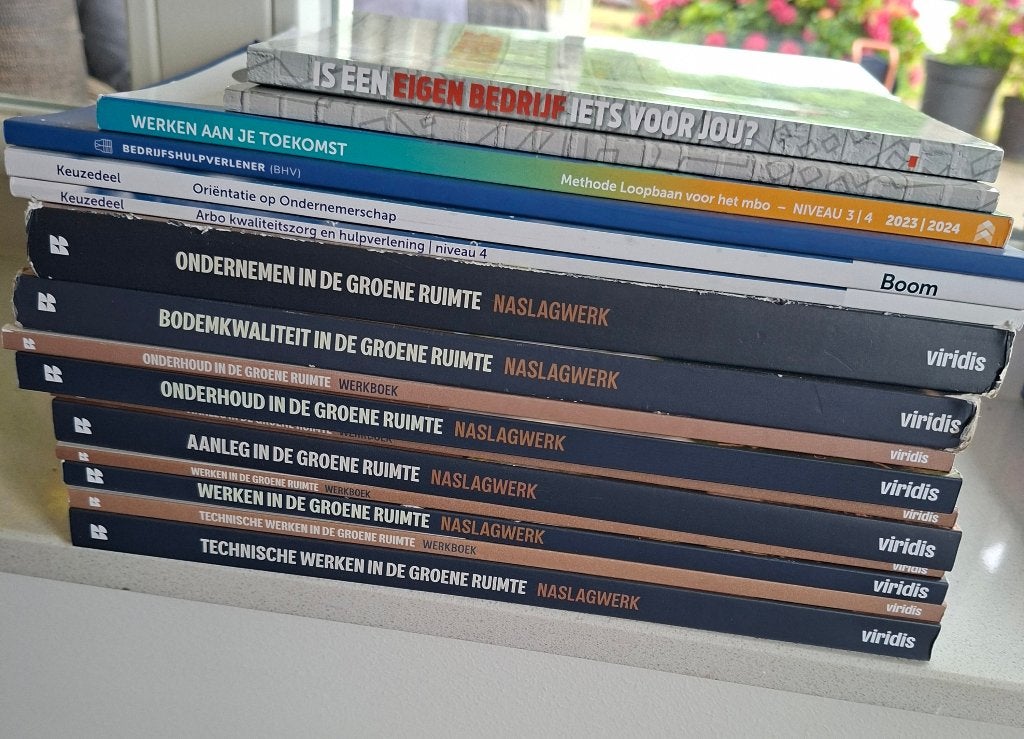 Studieboeken MBO opleiding Groene Ruimte, Boeken, Ophalen of Verzenden, Beta, Zo goed als nieuw, MBO