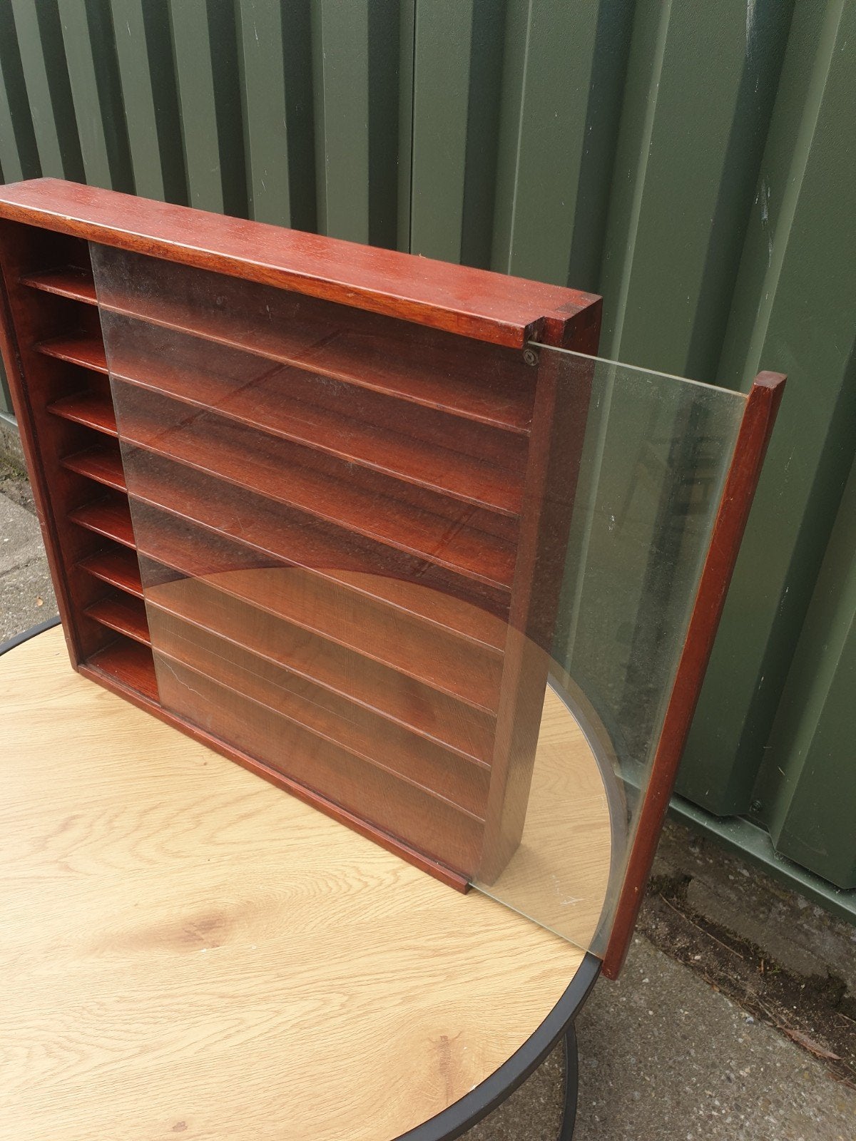 verzamel vitrine voor modelauto's of trinkets hout schuif, Ophalen of Verzenden