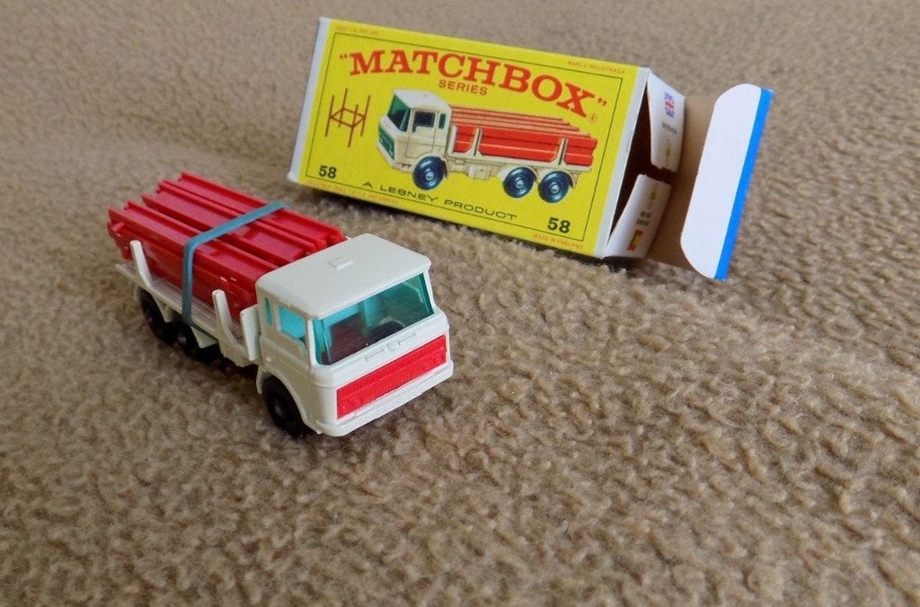 Matchbox No. 58, DAF Girder Truck, Ophalen of Verzenden, Zo goed als nieuw, Bus of Vrachtwagen