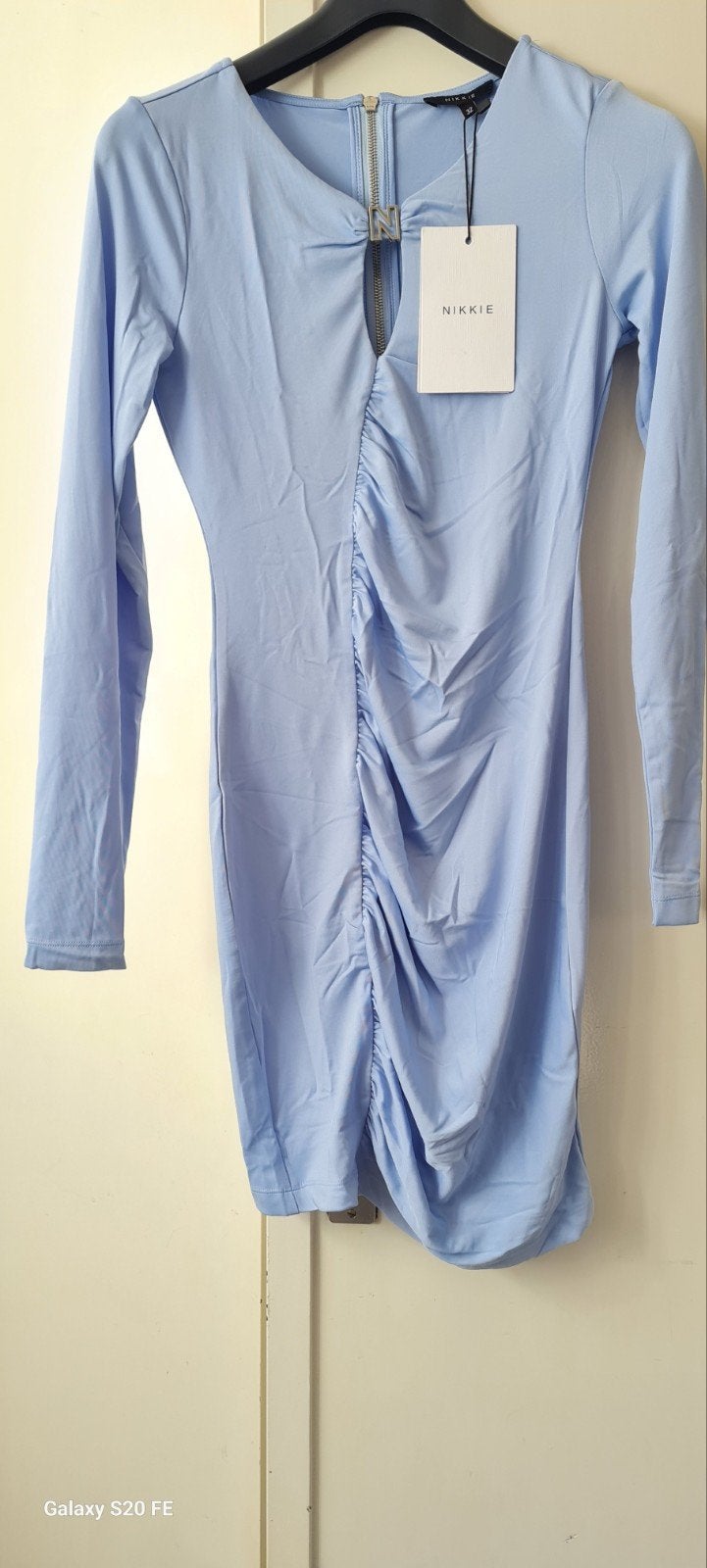 Nikkie Vandy Dress Ice Blue Maat 32 Nieuw met kaartjes, Nieuw, Nikkie, Maat 34 (XS) of kleiner, Verzenden