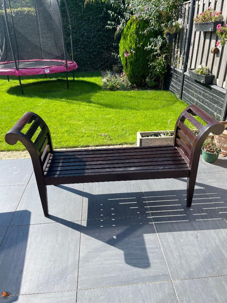 koloniaal bankje, Huis en Inrichting, Ophalen, Gebruikt, Minder dan 75 cm, Koloniaal