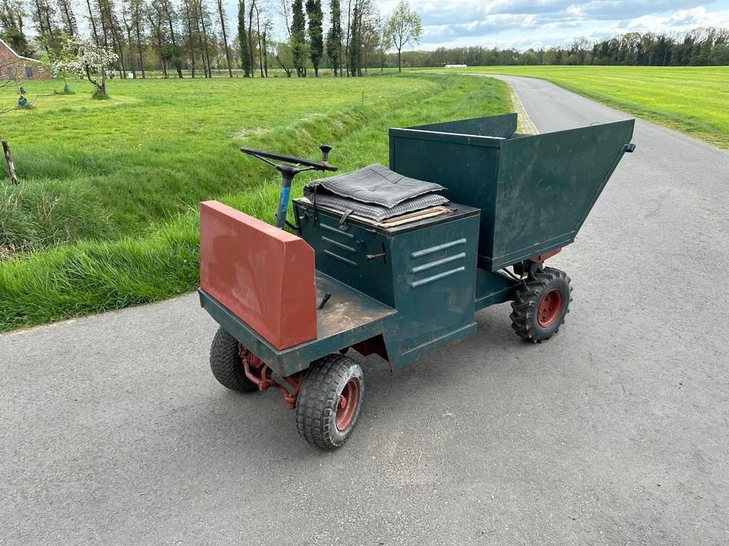 Mini dumper diesel, Ophalen, Gebruikt