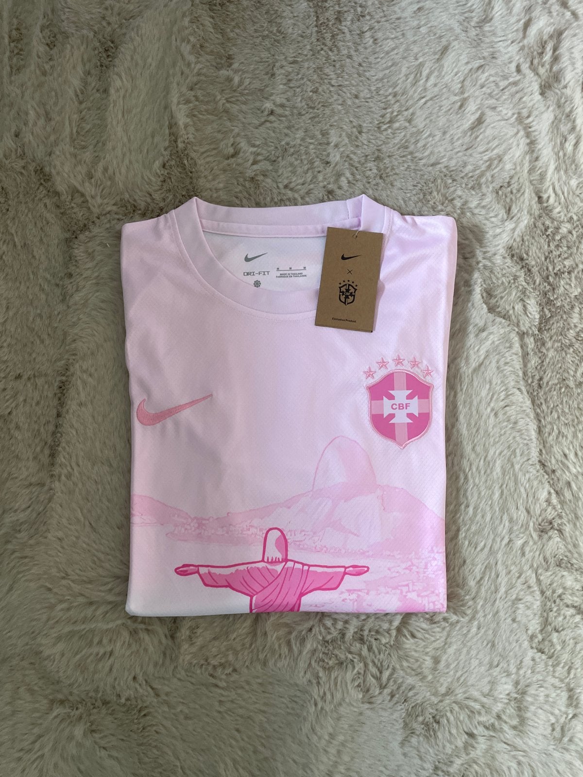 Nike Brazil CBF Voetbalshirt Roze - Nieuw met labels, Verzenden, Nieuw, Maat 48/50 (M), Roze