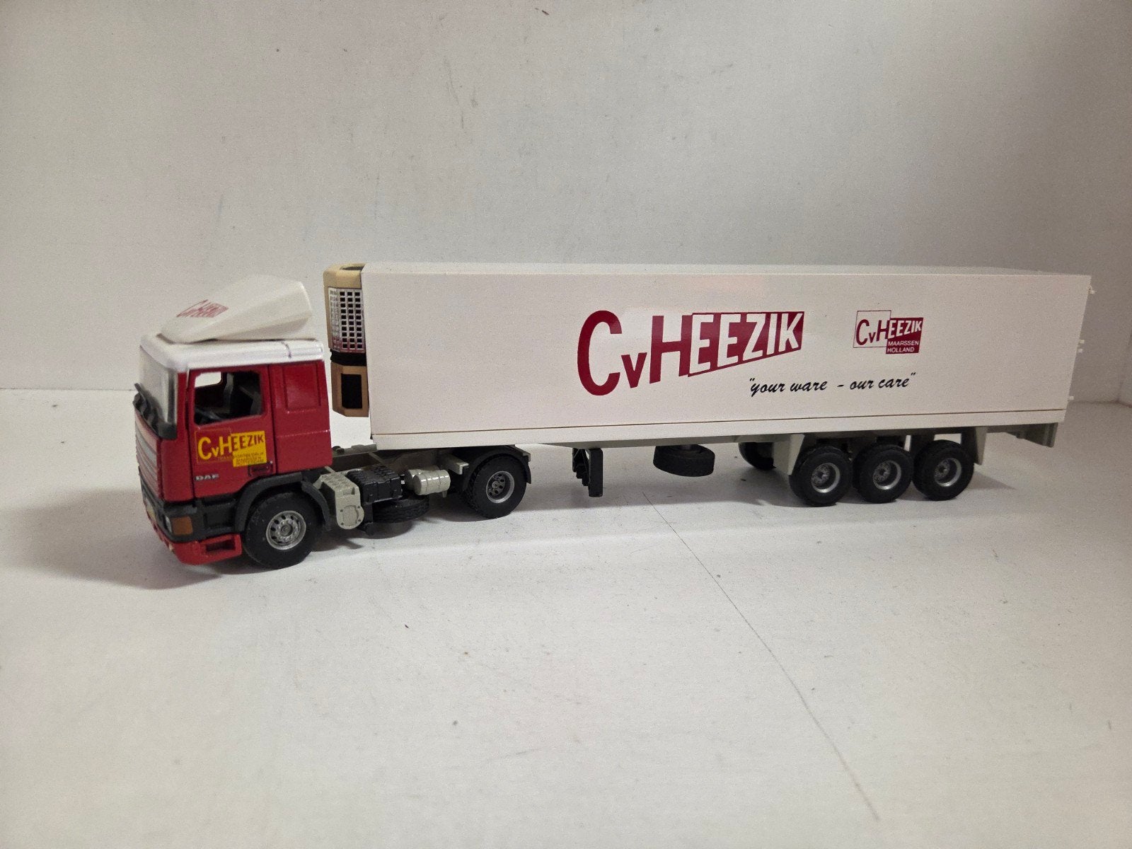 Tekno DAF 95 koeloplegger van Heezik 1:50, Hobby en Vrije tijd, Modelauto's | 1:50, ., Zo goed als nieuw, ., Ophalen of Verzenden