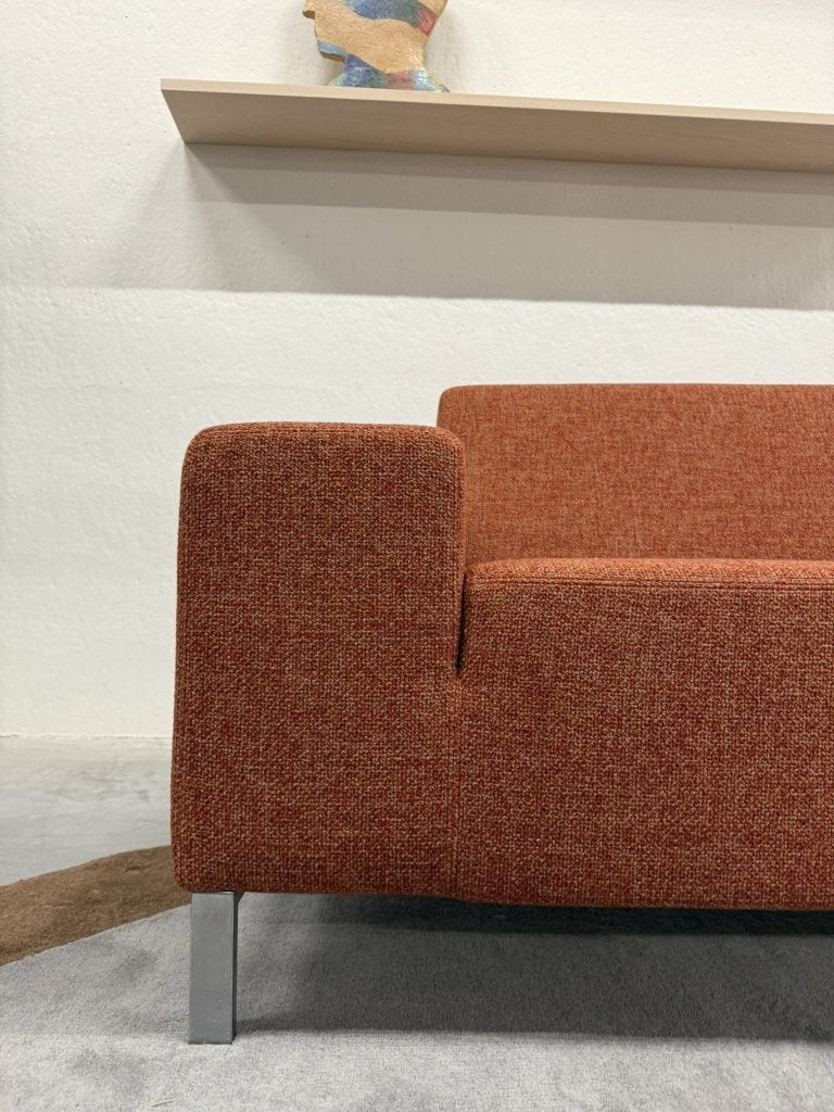Nieuw Gelderland 6511 2,5 zits bank terra rood oranje stof, Ophalen of Verzenden, Rechte bank, Info@gelderlanddesign.com, Gelderland