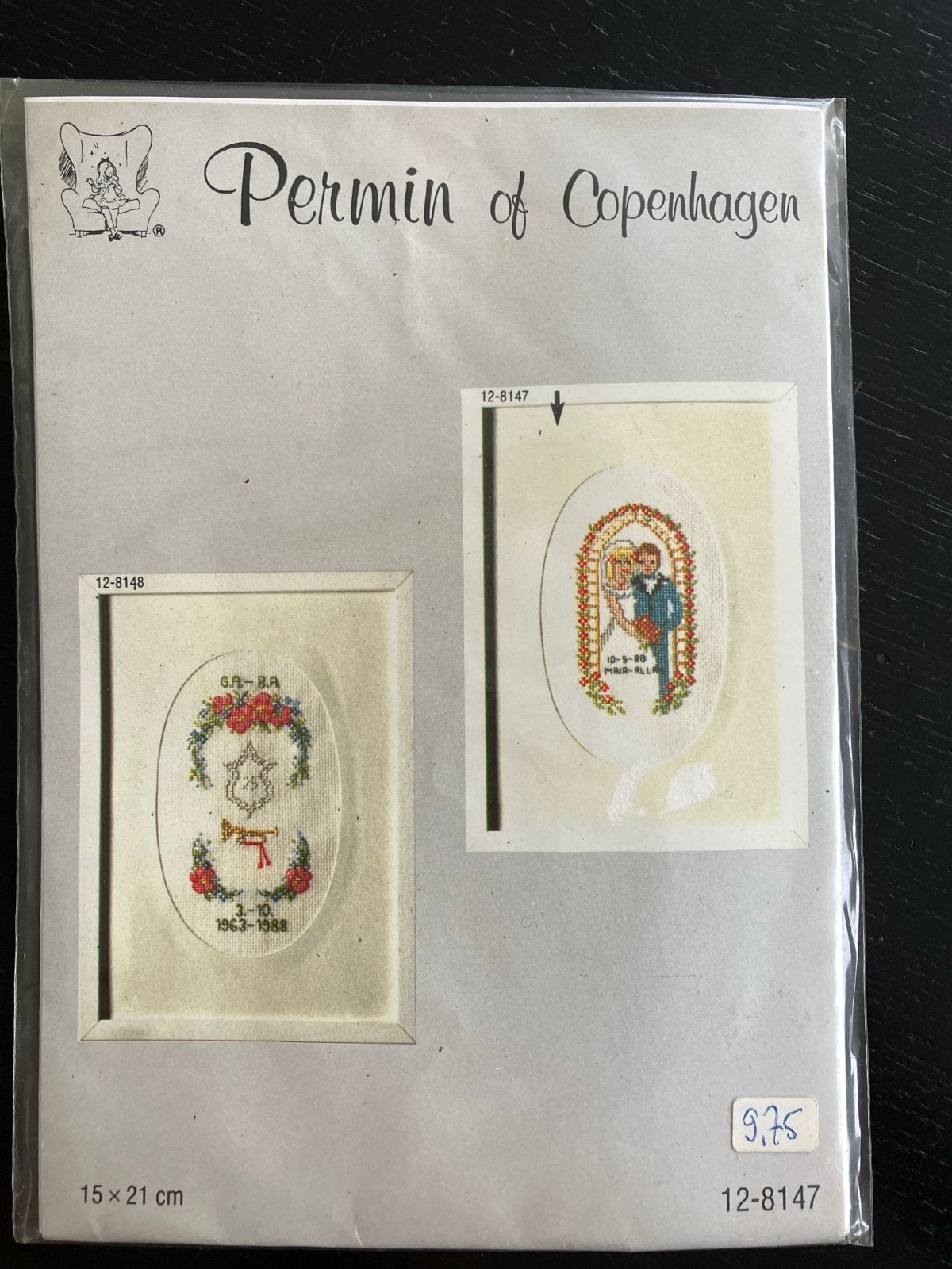 Permin of Copenhagen Borduurpakket - Bruiloft/Jubileum, Verzenden, Nieuw, Handborduren, Borduurpakket
