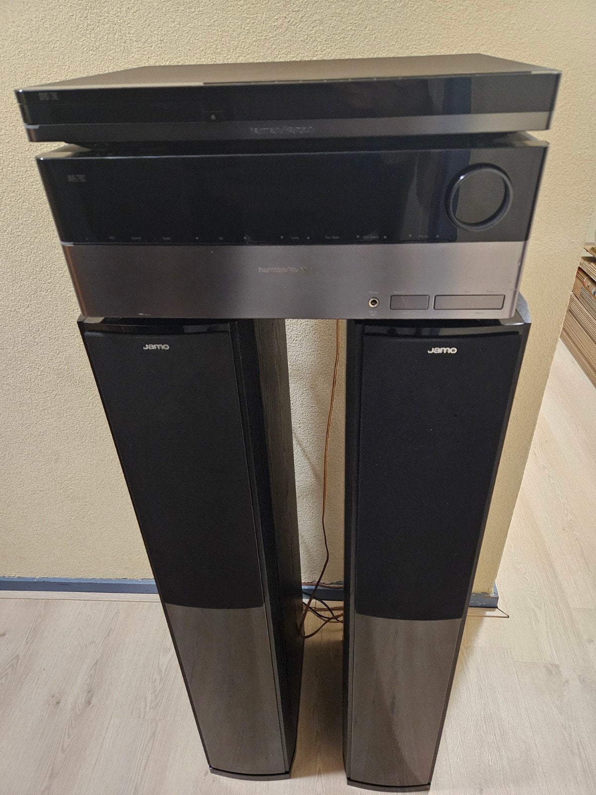 Harman Kardon AVR 160+HK DVD 29+Jamo S 606 luidsprekers, 7.1-systeem, Gebruikt, 70 watt of meer, Dvd-speler