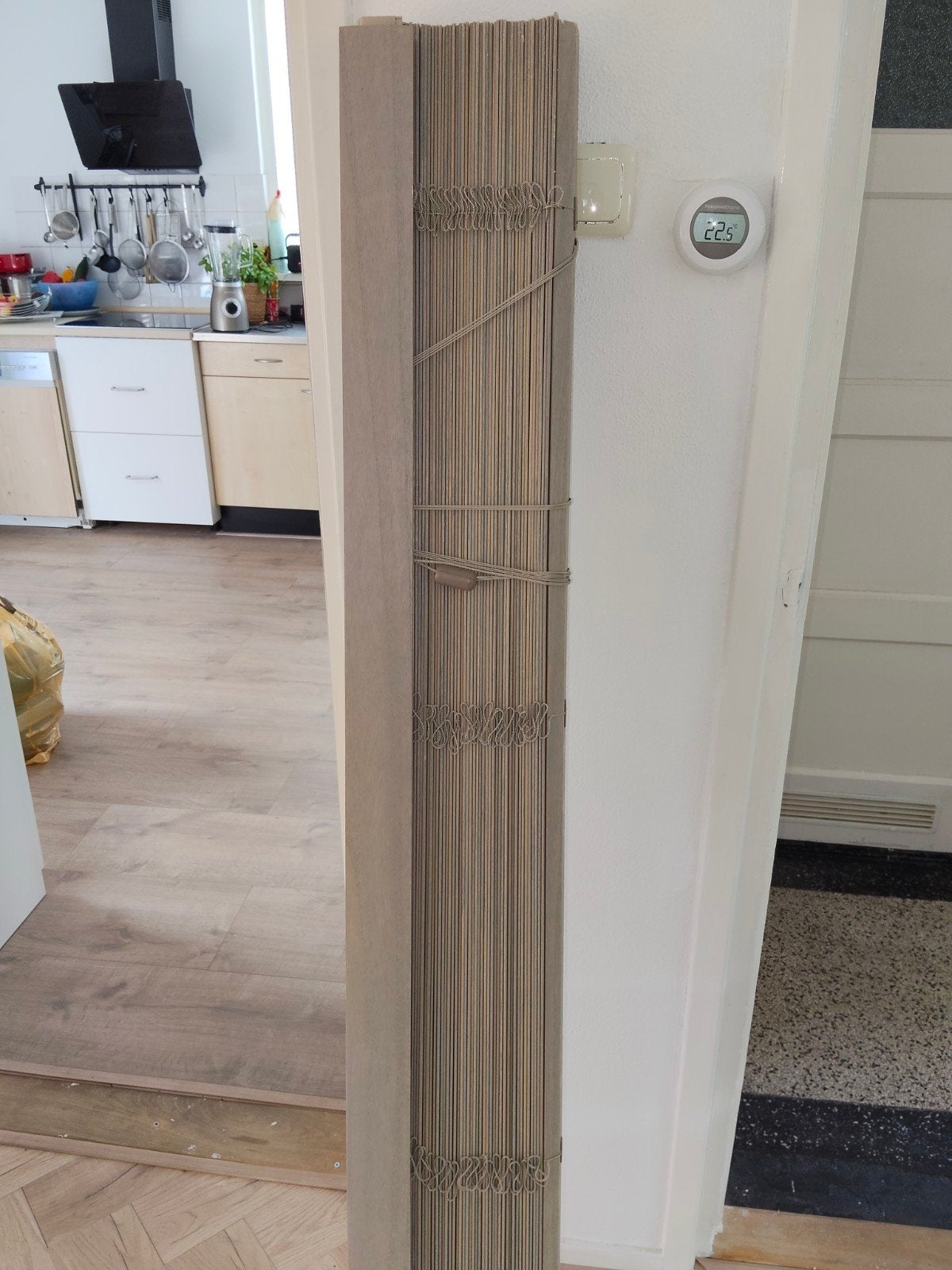 Veneta Houten Jaloezieën - Grijs - 170 x220 cm, Huis en Inrichting, Stoffering | Gordijnen en Lamellen, Gebruikt, Overige merken