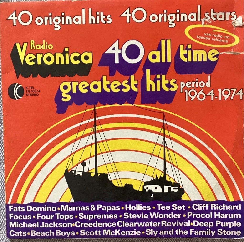 Radio Veronica 40 all time greatest hits, Gebruikt, Ophalen of Verzenden, Pop, 12 inch