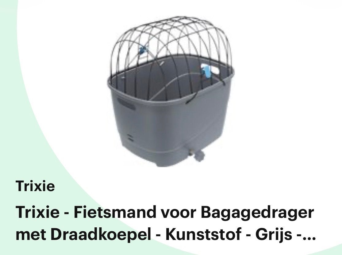 Fietsmand hond, Trixie, Ophalen of Verzenden, Zo goed als nieuw, Hondenfietsmand