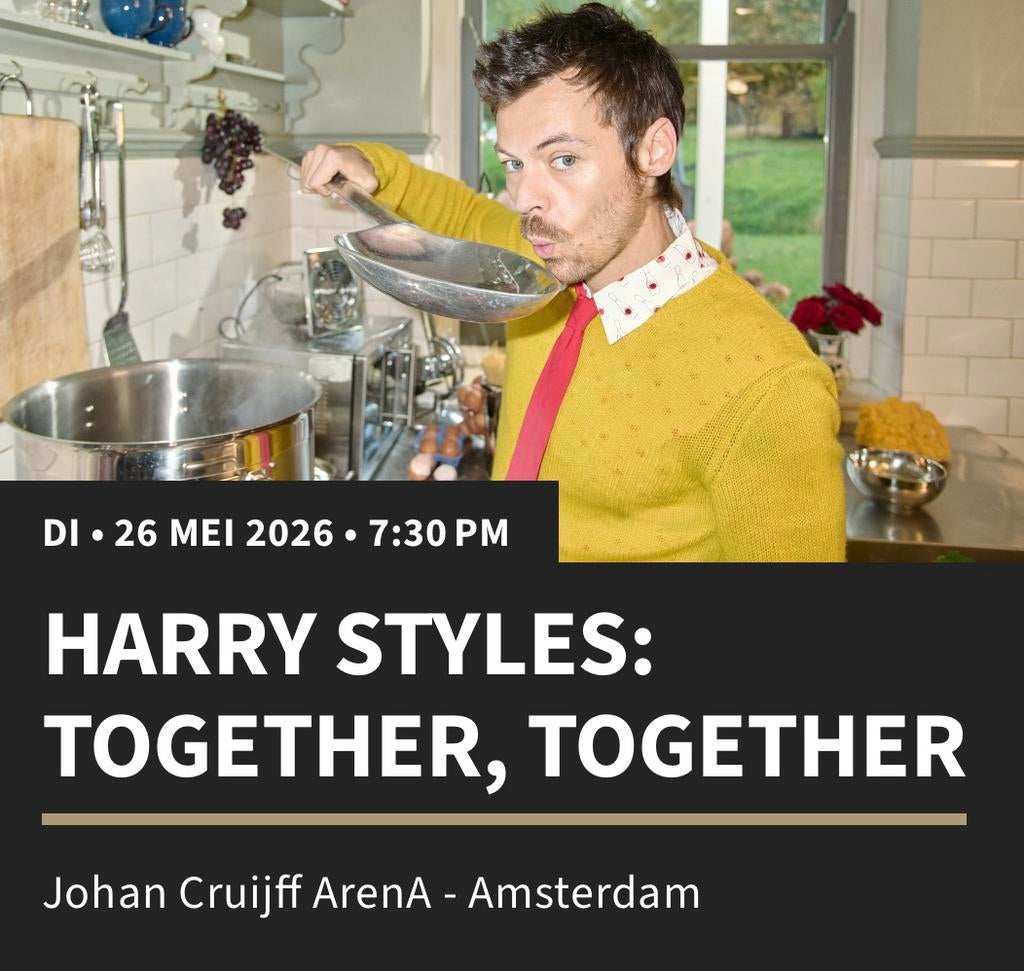 2x Tickets Harry Styles Together Together Tour 26 mei Arena, Twee personen, Mei