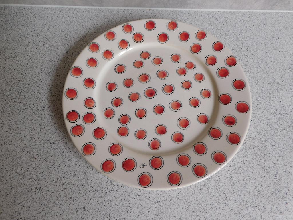 Bord 21,5 cm. Stippen Seasons JET by ter Steege, Gebruikt, Ophalen of Verzenden, Bord(en), Overige stijlen