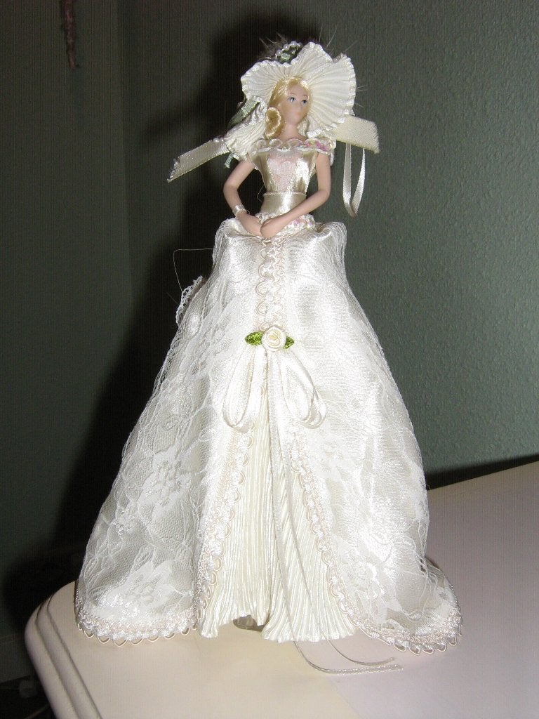 Brocante popje + sfeerverlichting, Ophalen of Verzenden