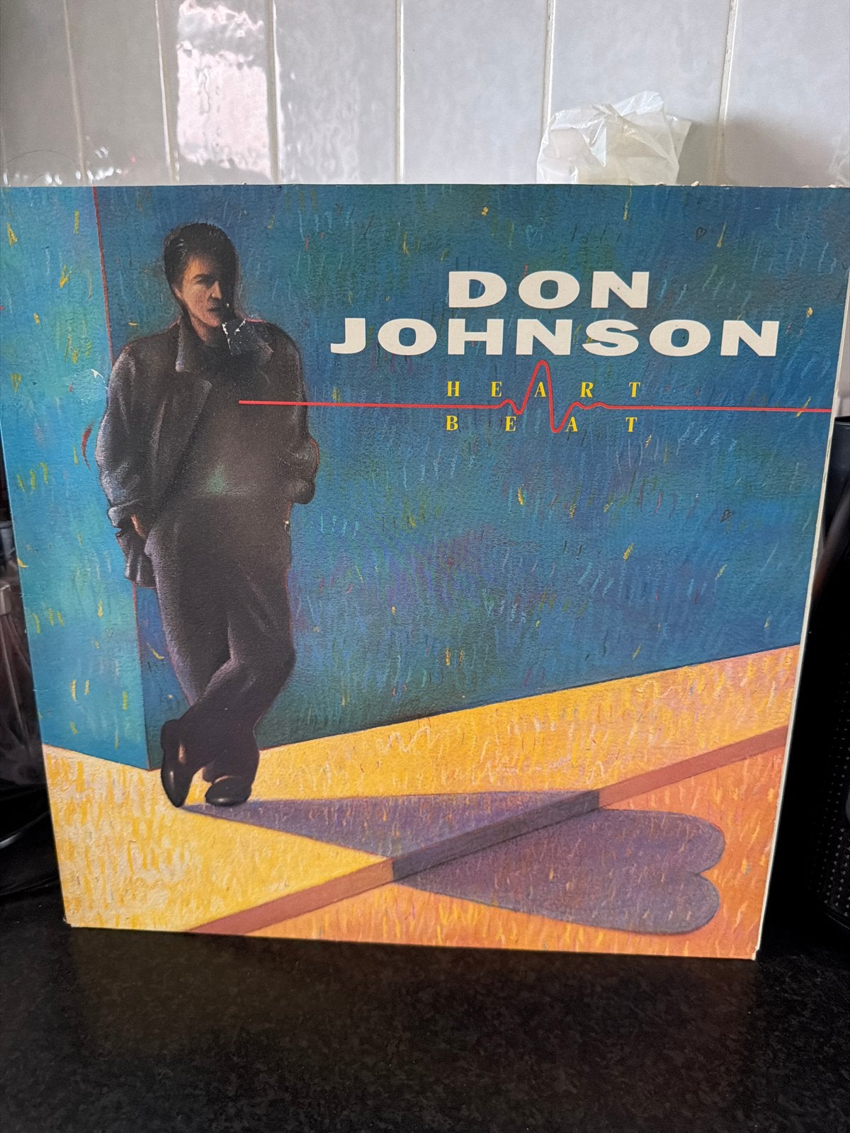 1.   Don Johnson - Heartbeat LP (Pop, 1986), LP, Gebruikt, Pop, Ophalen of Verzenden