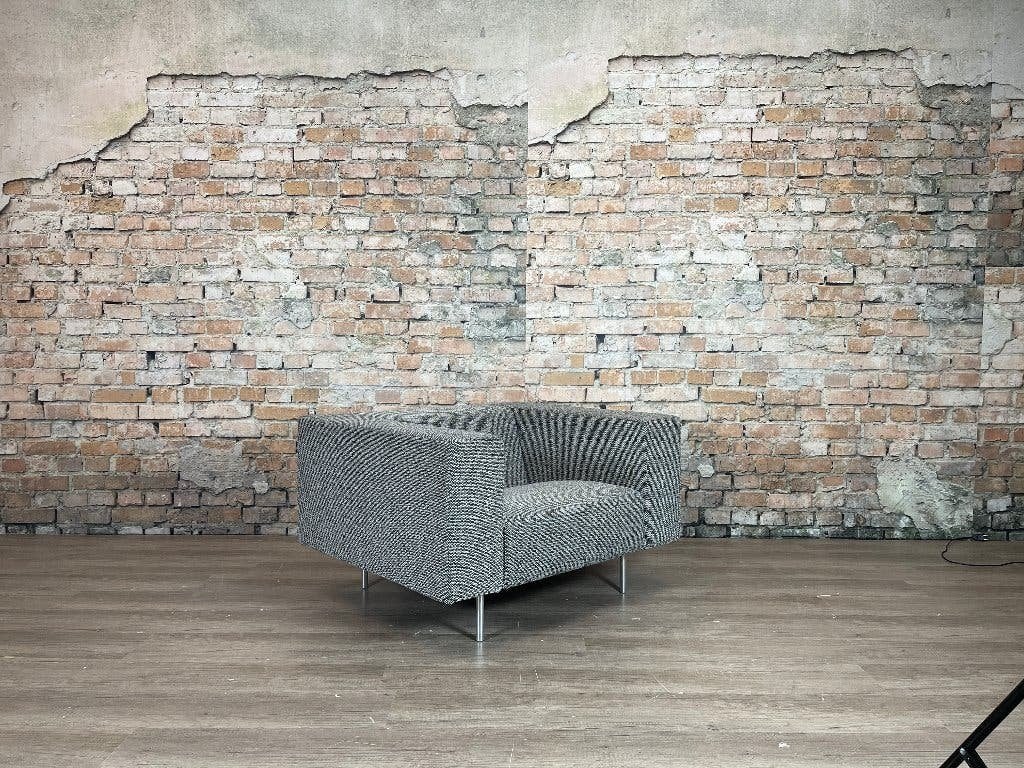 Moooi Bottoni fauteuil grijs bij TheReSales, Ophalen, Design, 75 tot 100 cm, Zo goed als nieuw