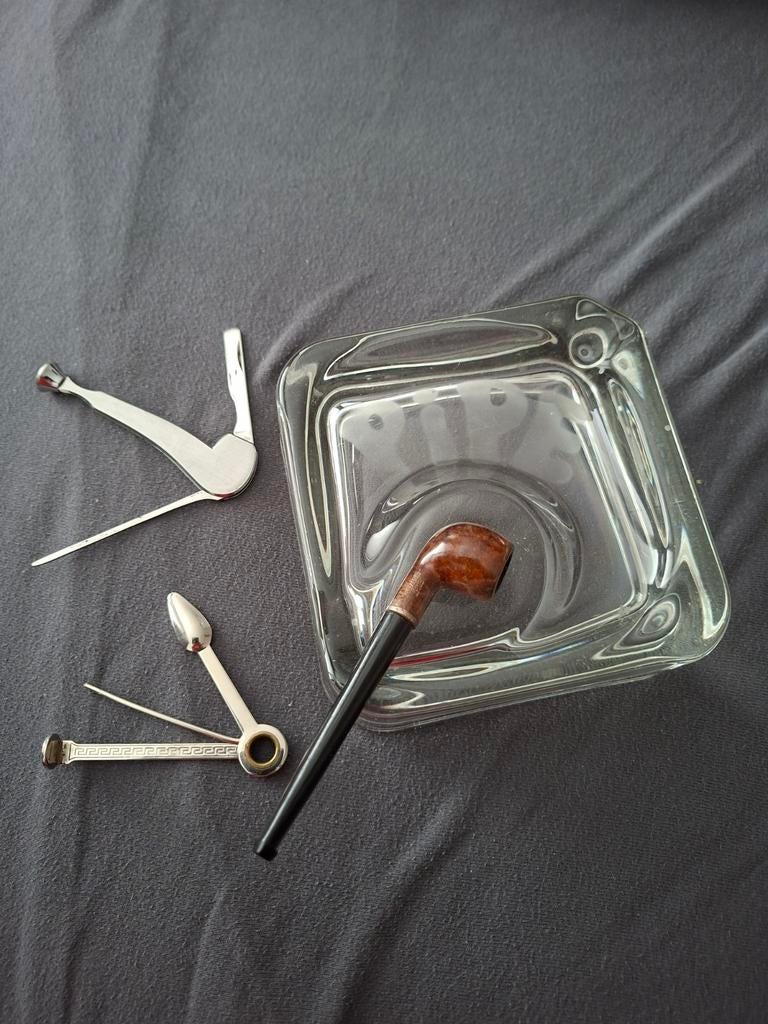 Italiaans design pijp asbak met accessoires, Ophalen of Verzenden