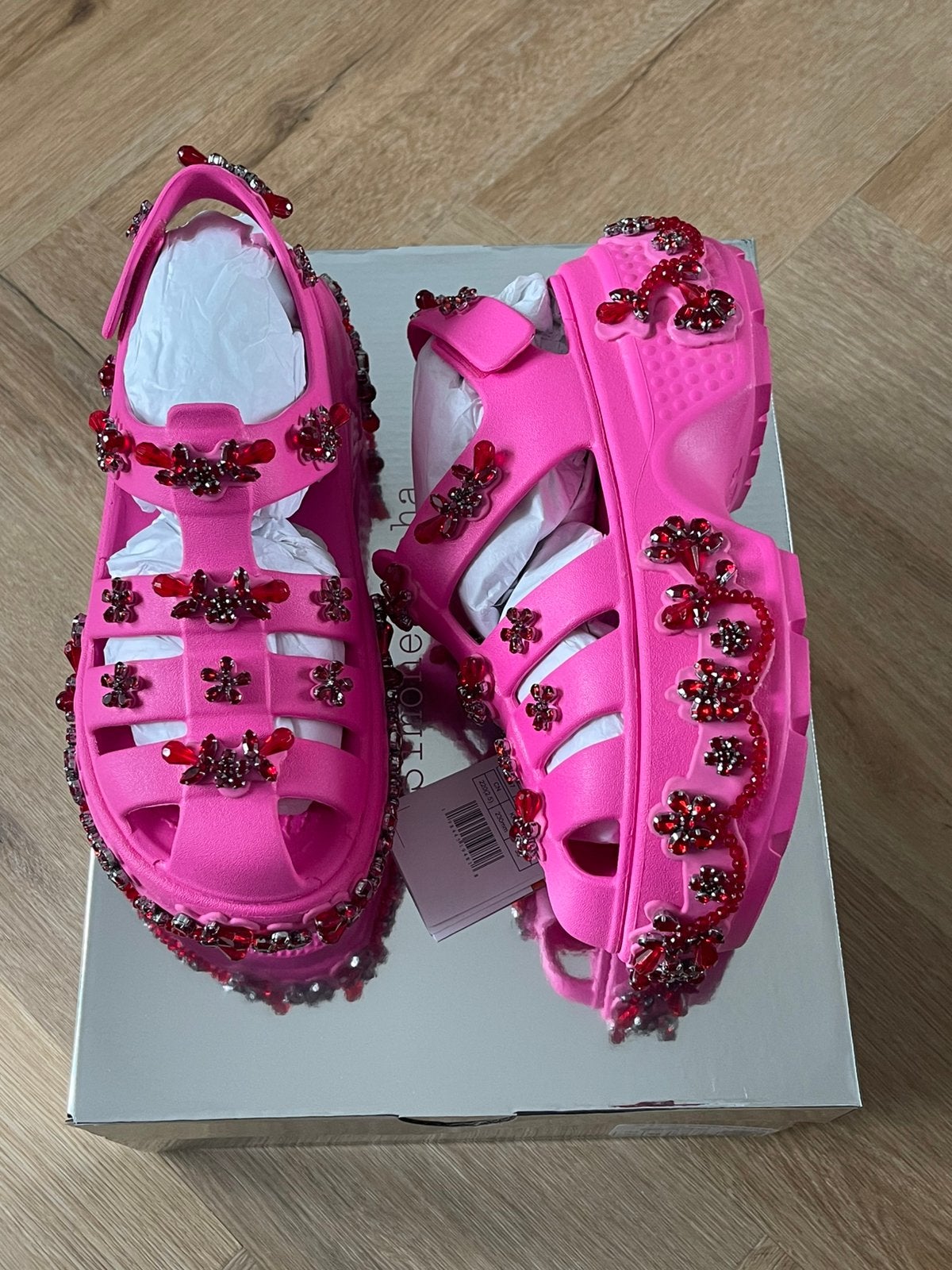 Crocs x Simone Rocha Sandal New 36-37, Verzenden, Nieuw, Sneakers of Gympen, Roze
