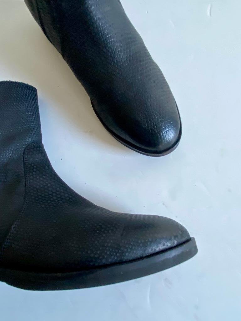 J12 Nubikk maat 38 lage leren enkel-laarsjes laarzen boots, Nubikk, Zwart, Ophalen of Verzenden, Zo goed als nieuw