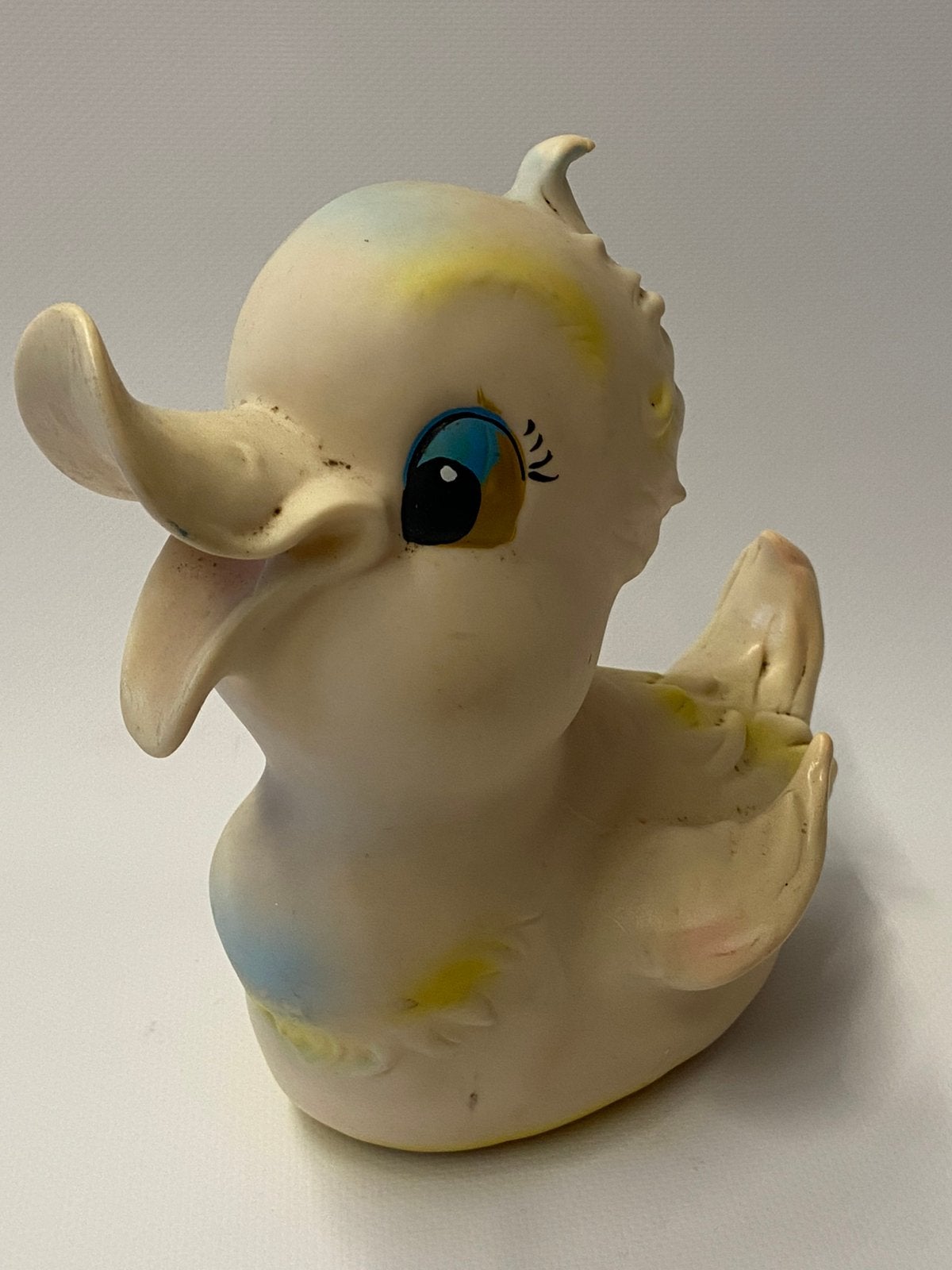 Piepfiguur Eend Vintage piepbeest Badeend, Ophalen of Verzenden, Gebruikt