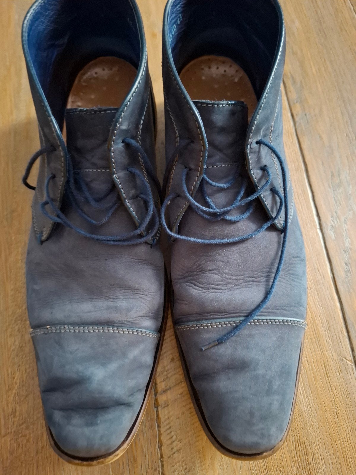 heren schoenen, maat 45, Blauw, Braend, Ophalen of Verzenden, Gedragen