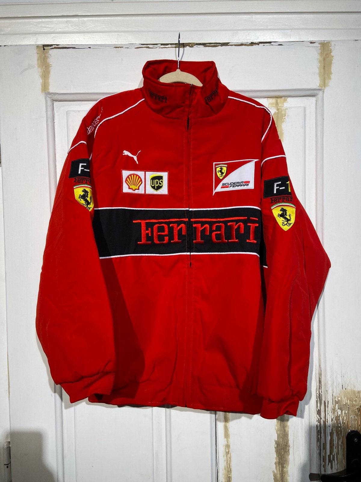 Ferrari Bomberjack Racing (maat XXL) Vintage red, Ophalen of Verzenden, Zo goed als nieuw, Overige maten, Rood