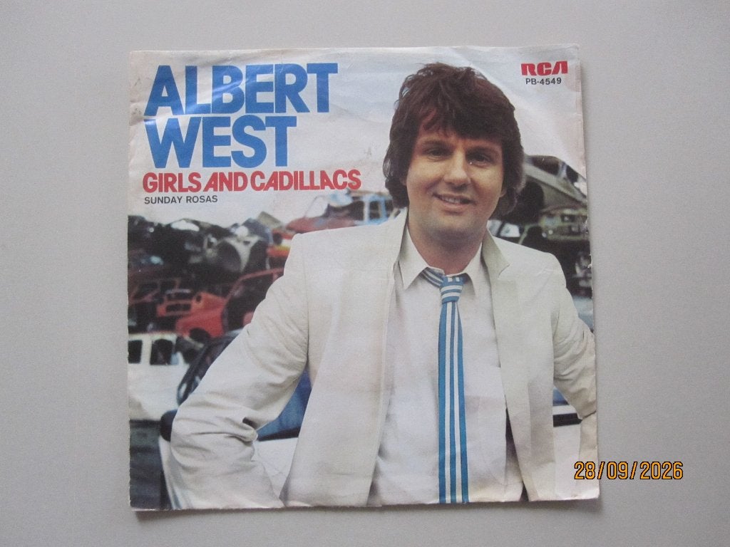 ALBERT WEST - girls and cadillacs - vinyl 7", Gebruikt, 7 inch, Ophalen of Verzenden, Pop