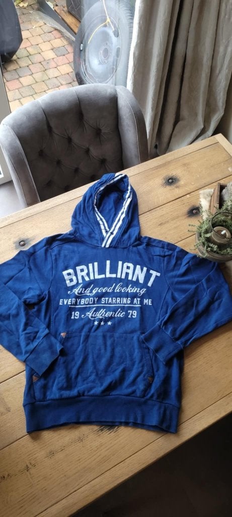 Stoere blauwe CoolCat hoodie, maat S, Kleding | Heren, Blauw, Ophalen of Verzenden, Coolcat, Gedragen