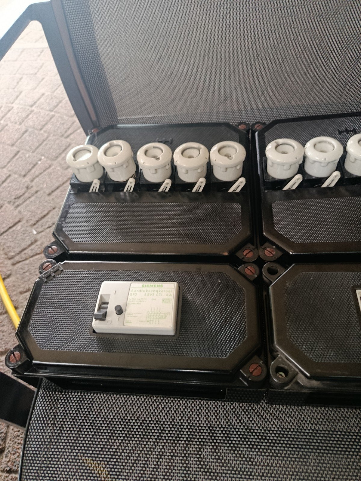 3 fase 220/380V Groepenkast met zekeringen, Ophalen of Verzenden, Gebruikt, Overige merken, Groepenkast