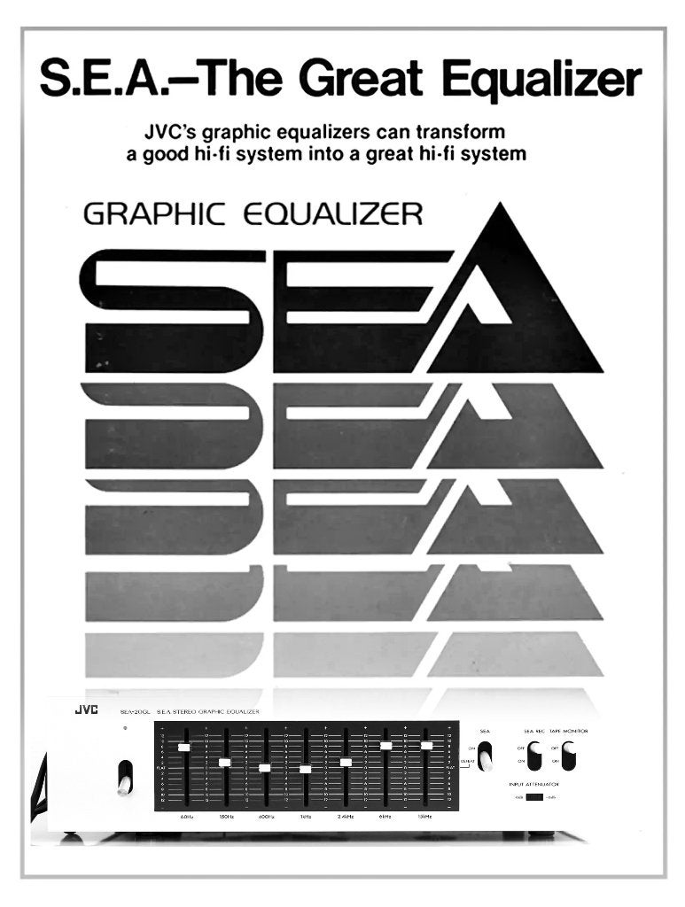 JVC S.E.A Stereo Graphic Equalizer, JVC, Ophalen of Verzenden, Zo goed als nieuw, Minder dan 60 watt