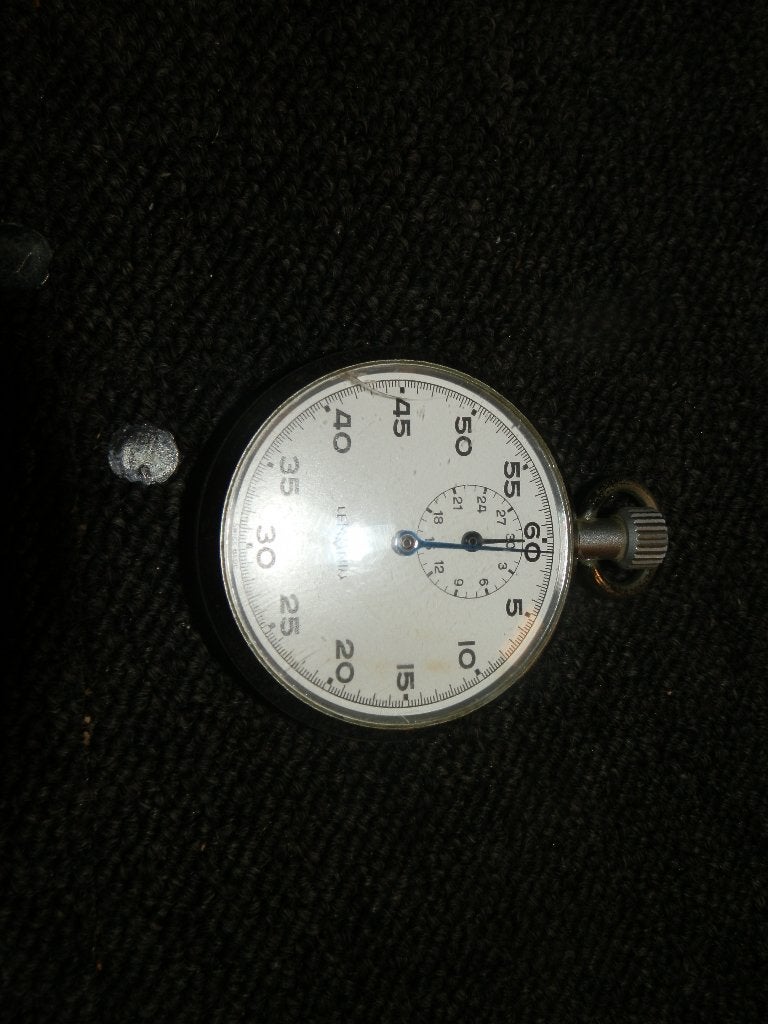 vintage Lemania stopwatch, Antiek en Kunst, Ophalen of Verzenden