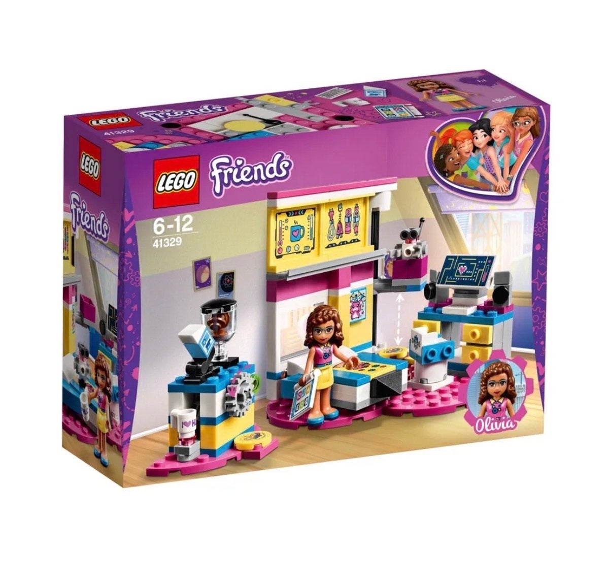 Lego Friends 41329 Olivia's Slaapkamer - Zo goed als nieuw, Lego, Friends, Ophalen of Verzenden, Zo goed als nieuw