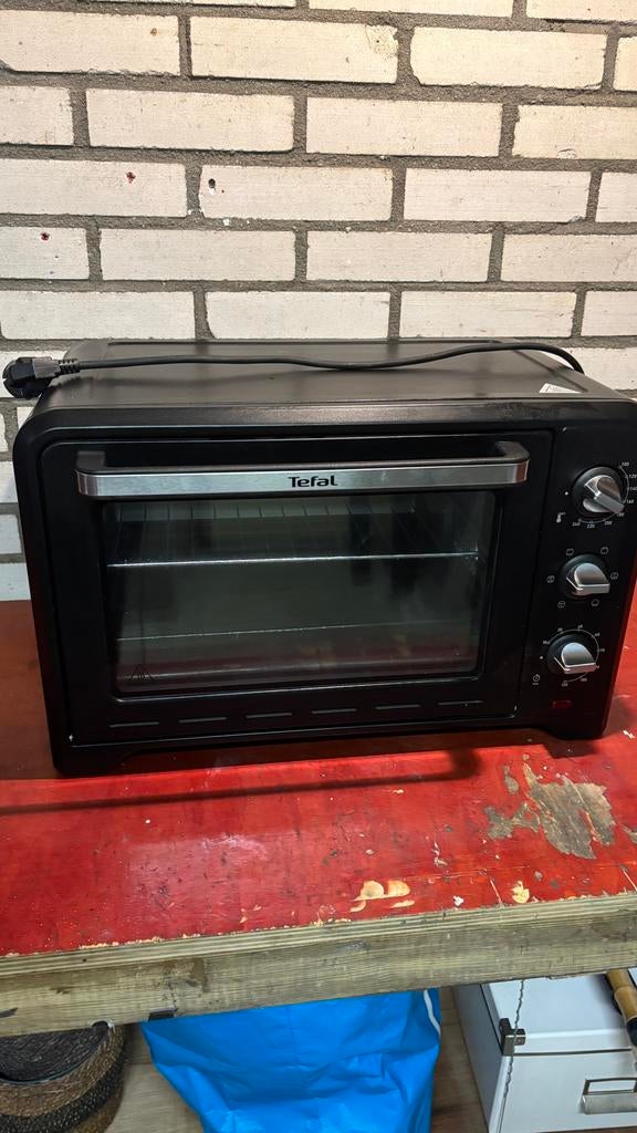Tefal Optimo OF464810 Mini Oven - 33L met rooster en bakplaa, Ophalen, Minder dan 45 cm, Gebruikt, Oven met grill