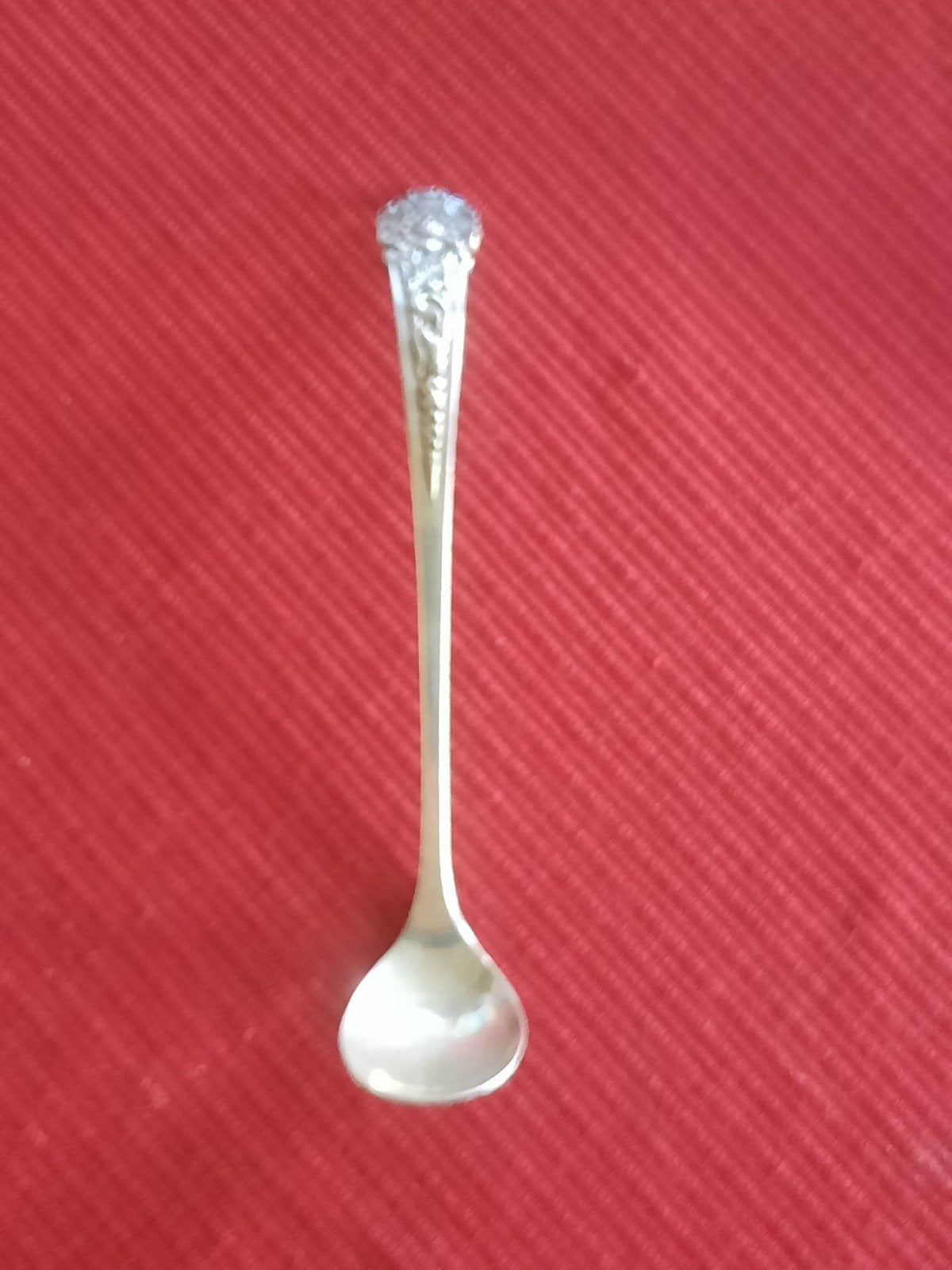 Antieke Zilveren Lepel 800PK met Gedecoreerde Steel, Ophalen of Verzenden